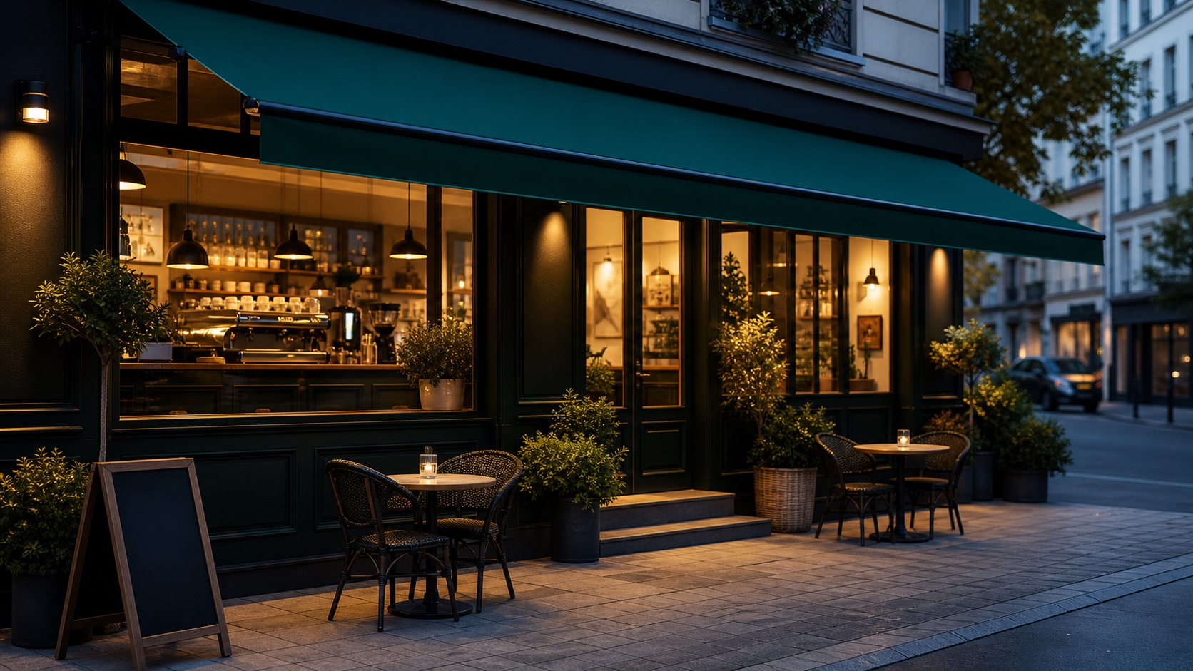Premium local cafe storefront example